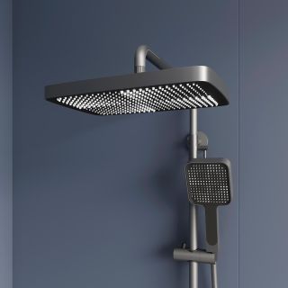 Душевая стойка RGW SP-34Gr 51140134-11 с термостатом серый